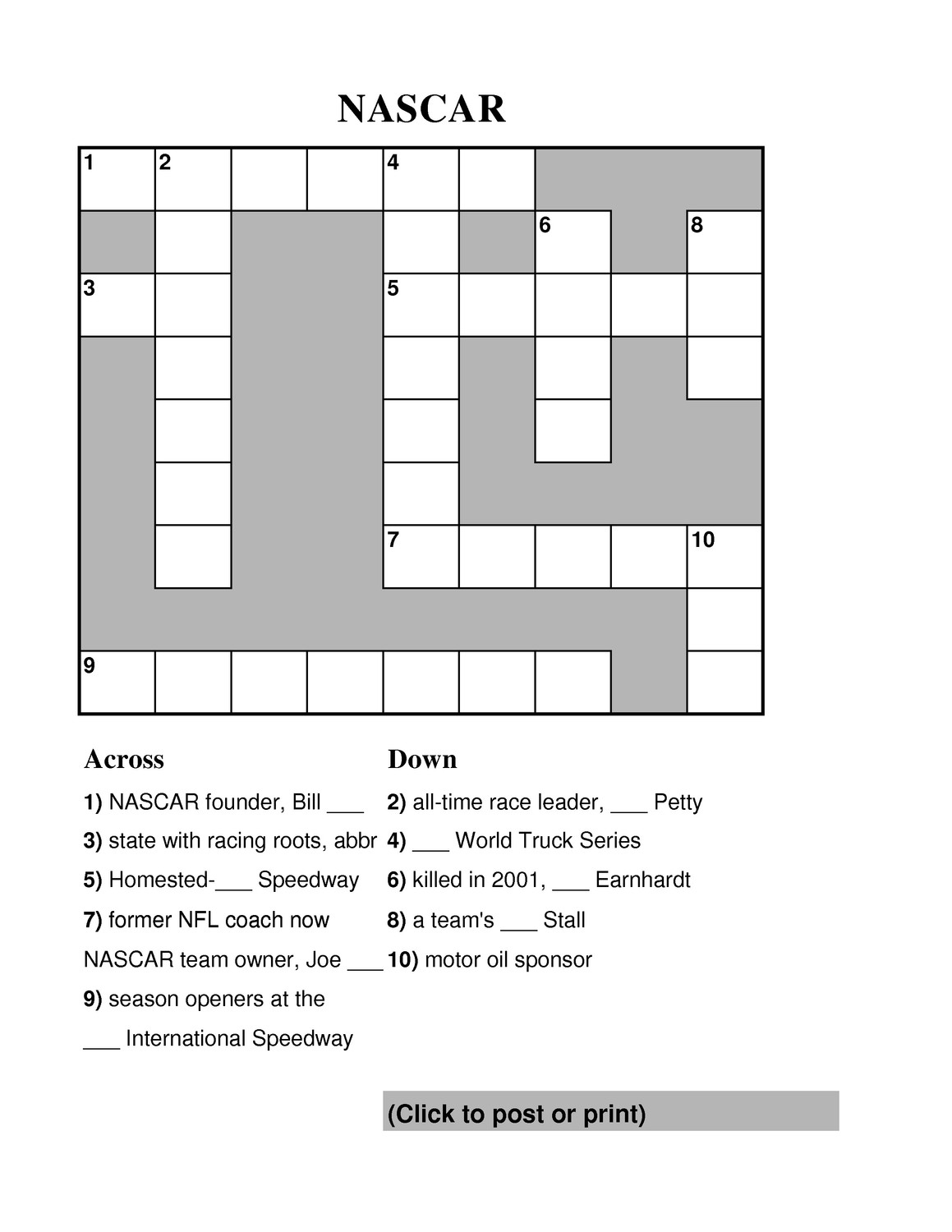 NASCAR Sports History Weekly