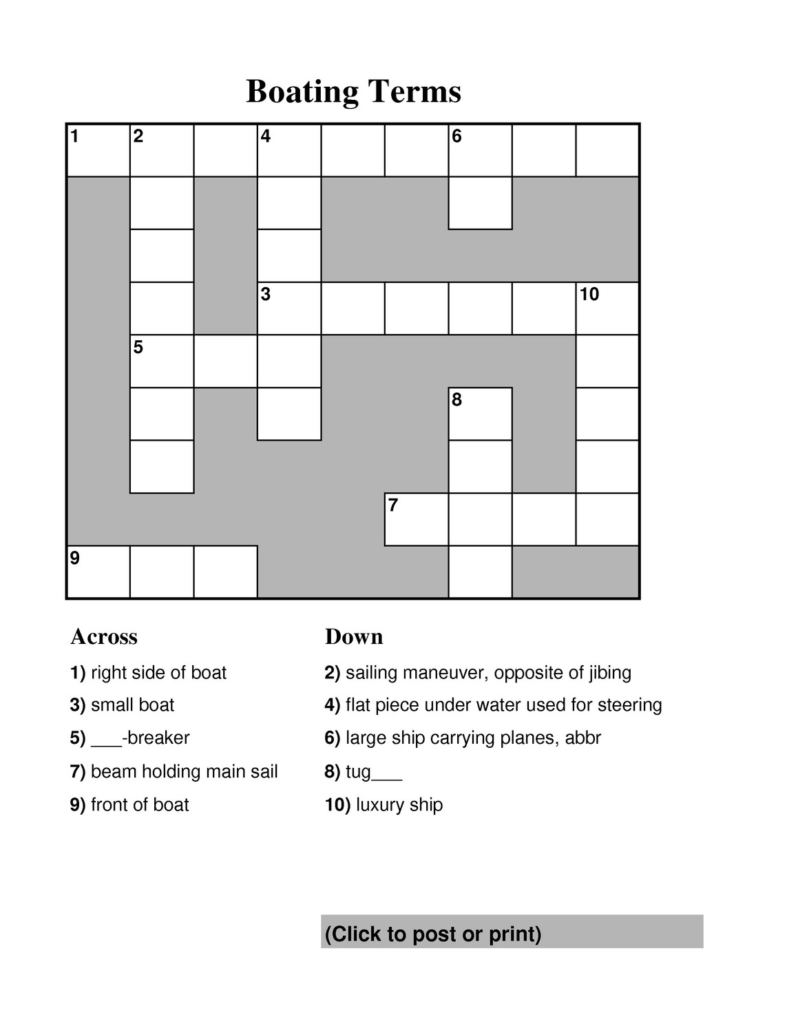 Boating Terms Sports History Weekly