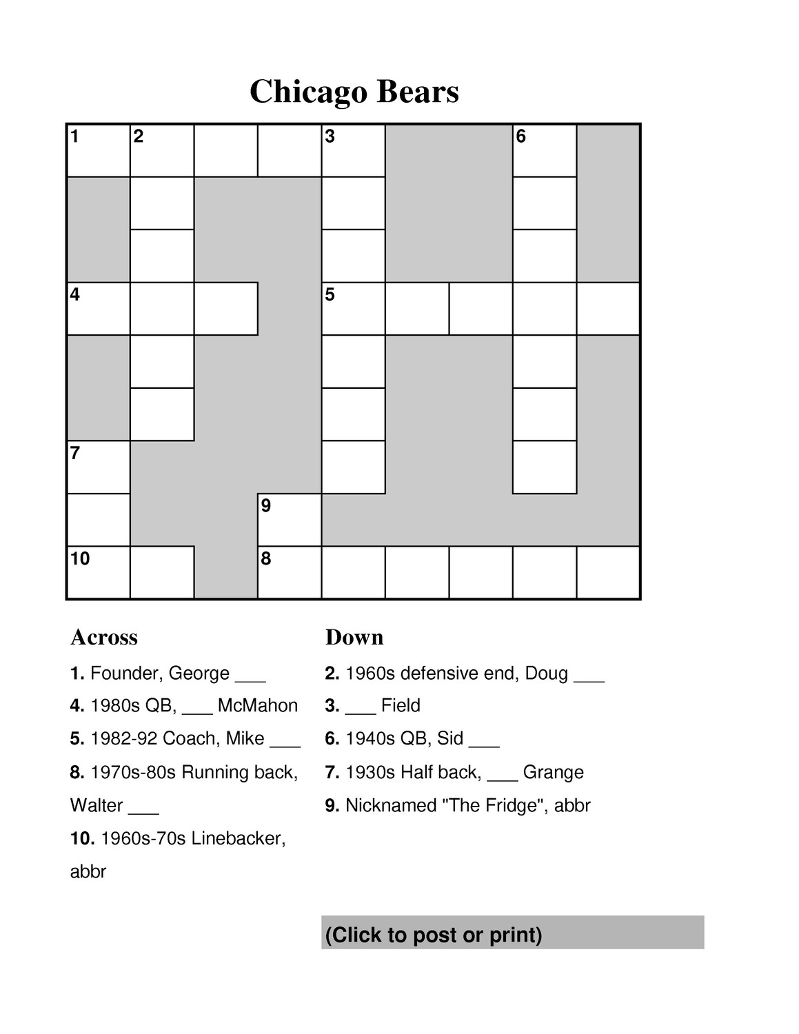 The Chicago Bears | Sports History Weekly